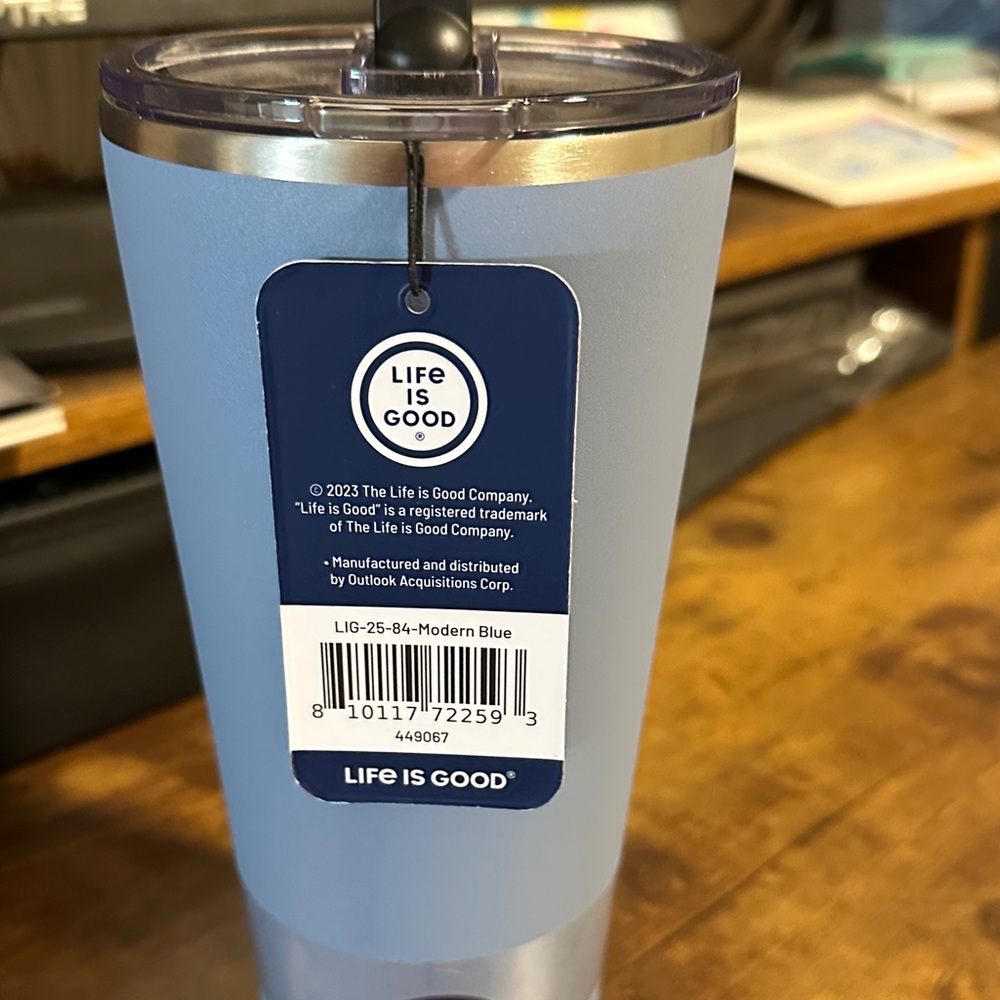 Life Is Good Modern Blue Tumbler - Picture 2 of 5